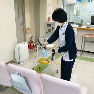 一般病院での除菌・消臭に